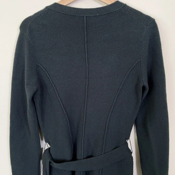 Lafayette 148 New York Dark Green Belted Cardigan - Picture 11 of 13